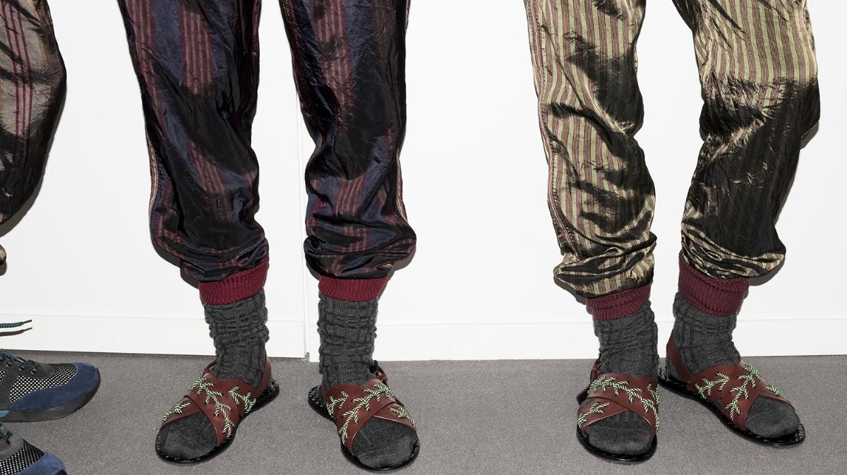 "Socks and sandals, once voted worst fashion faux pas, reign supreme in Milan as the footwear of choice for Spring 2016," Tim Blanks, at Bottega Veneta ( https://i-d.vice.com/en_us/article/socks-with-sandals-are-officially-a-thing-at-milan-fashion-week)
