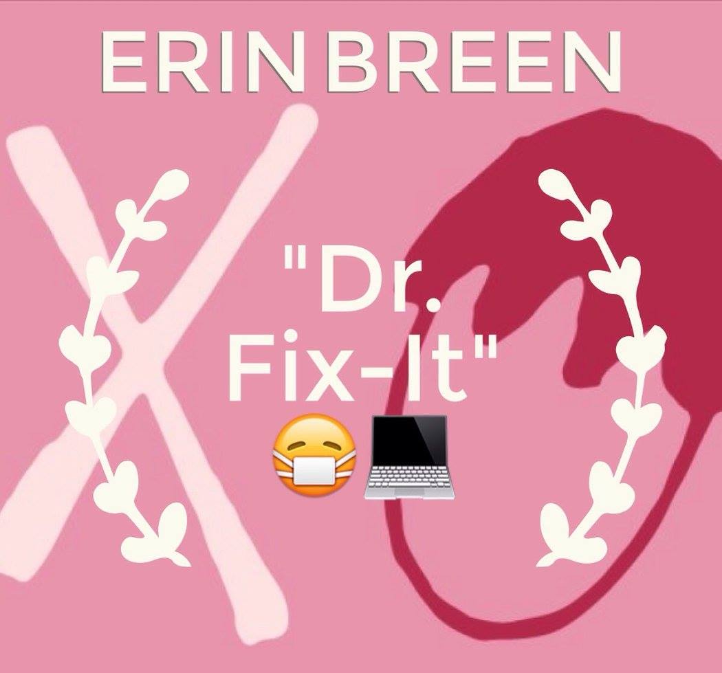 Erin, we are giving you the "Dr. Fix-It" Award because you are our crew's problem solver in every way! You handle everything on the technical side, from podcast hosting on Itunes and Soundcloud to designing our website. We always turn to you whenever one of us mortals can't figure out something computer-related, and you help us with more patience than we can ask for. Aside from technical stuff, after a long days work when we are exhausted and emotion and conflict arises, we can always count on your good vibes to mellow the situation and keep us grounded. Thanks docta Er for fixin our problems from podcast to personal! 
