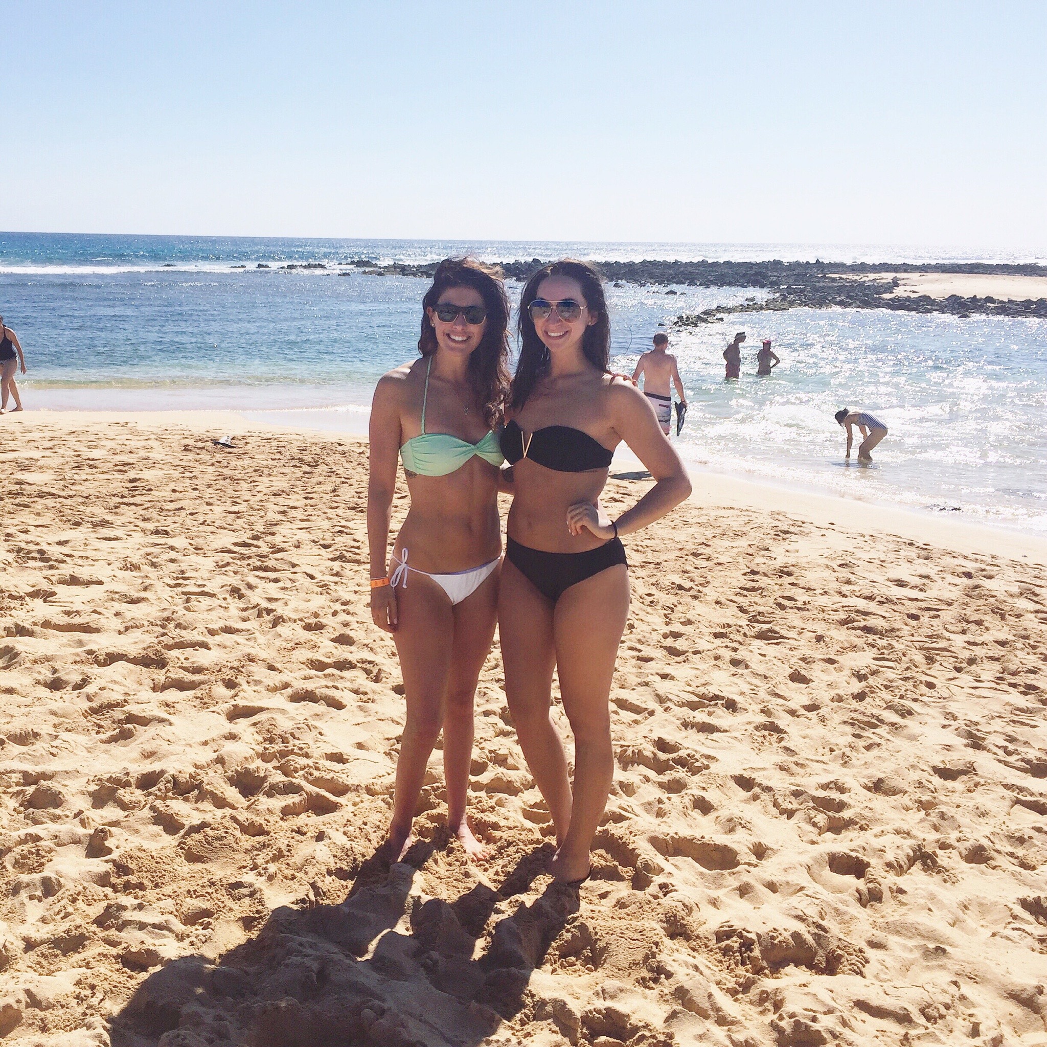 Soaking up the sun with Kyle's sis-in-law, Perri