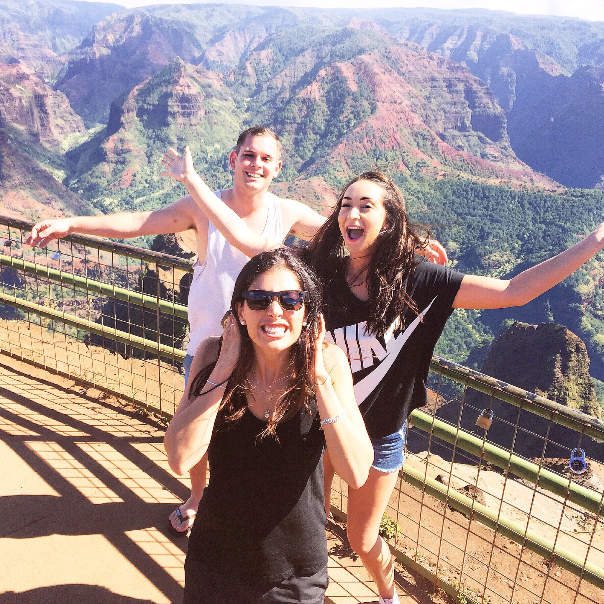 Being silly at the canyon