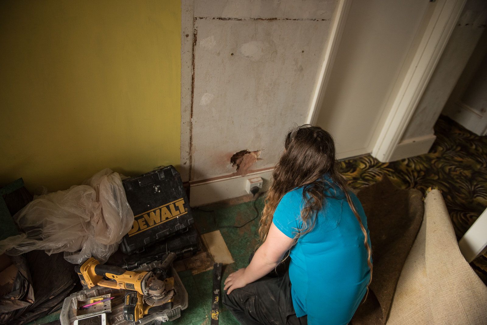 Plug sockets being moved throughout the house