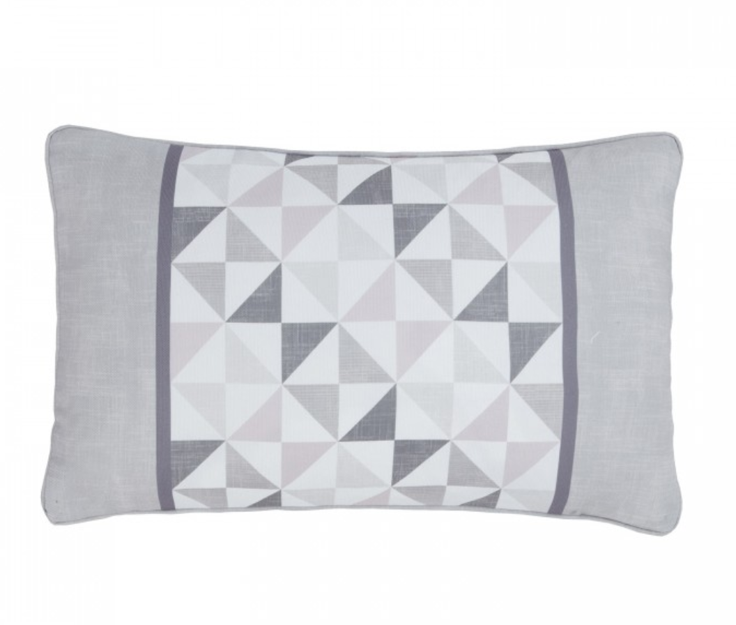 Delta Grey & Mauve Cushion £12.99, Julian Charles