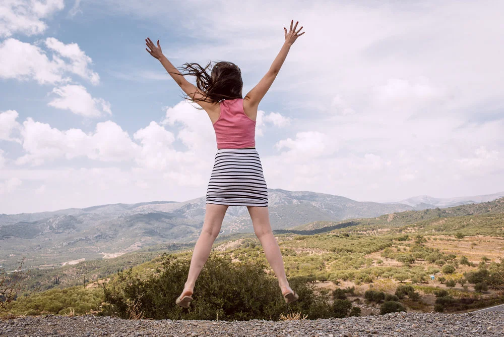 FIFI JUMPING FOR JOY - NO MORE RENOVATING - FOR A WHILE!