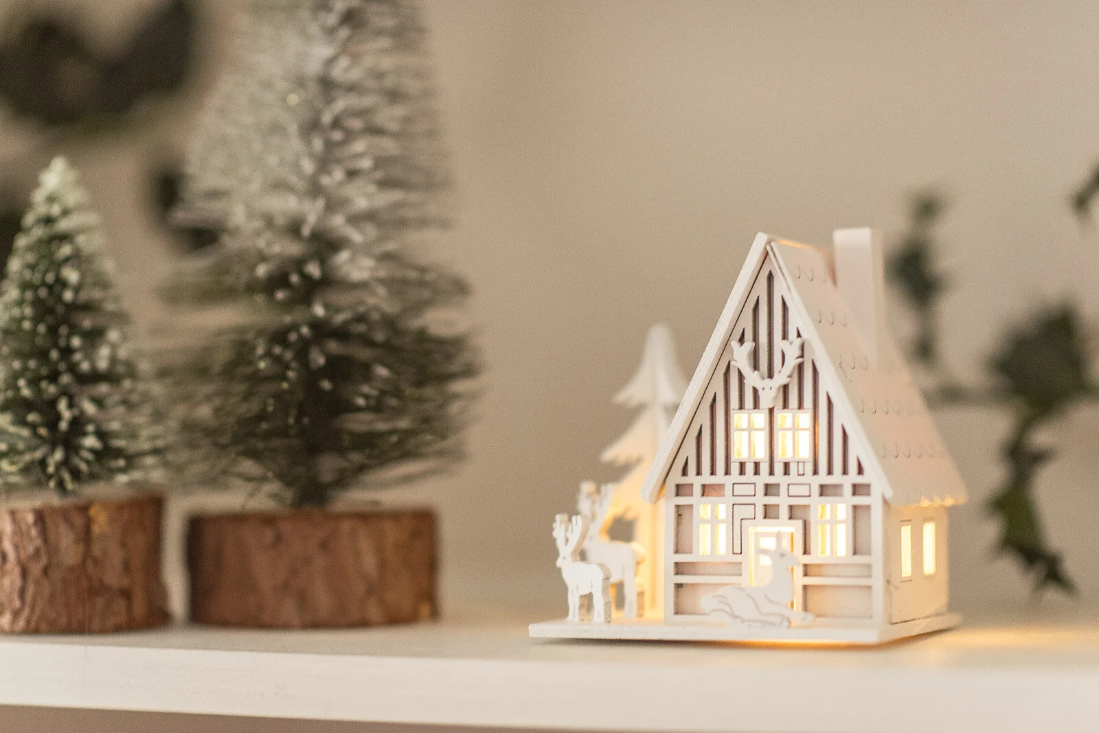 Decorating The Living Room For Christmas A Winter Village Fifi