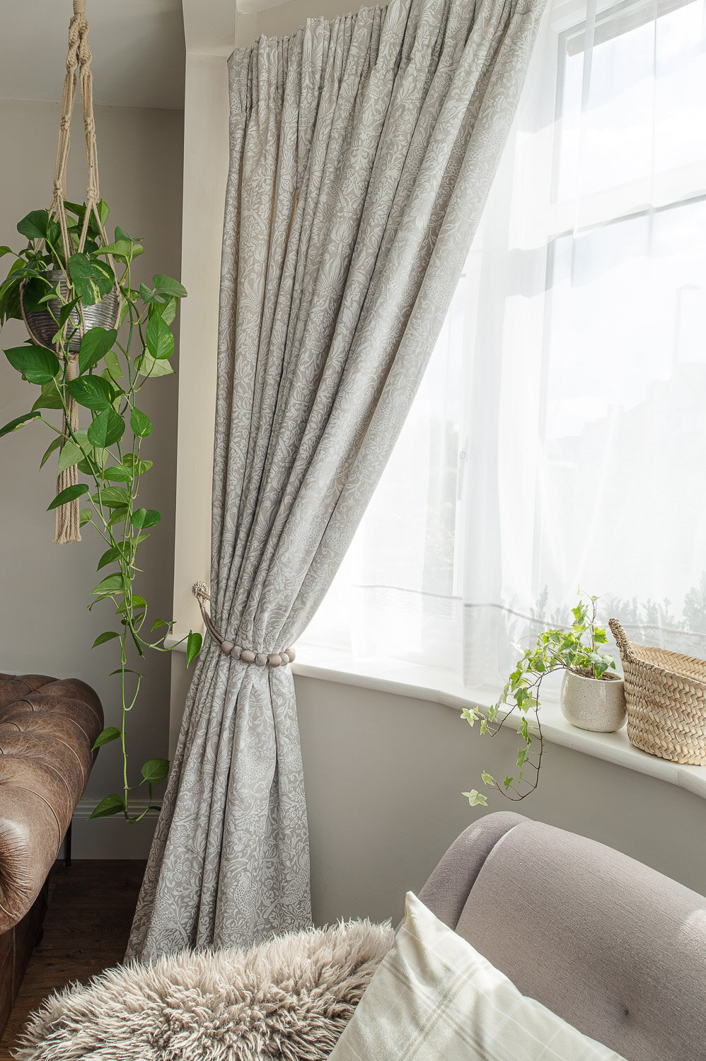 Our Bay Window Curtains Fifi Mcgee Interiors Renovation Blog