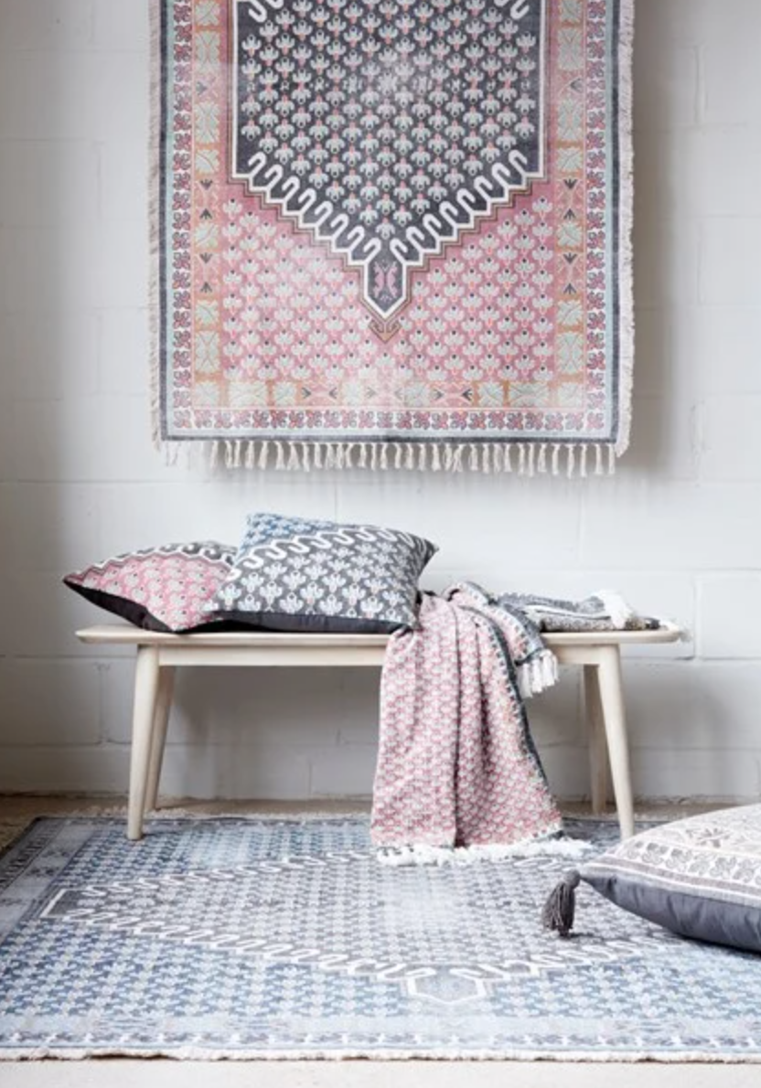 French Connection poppy rug
