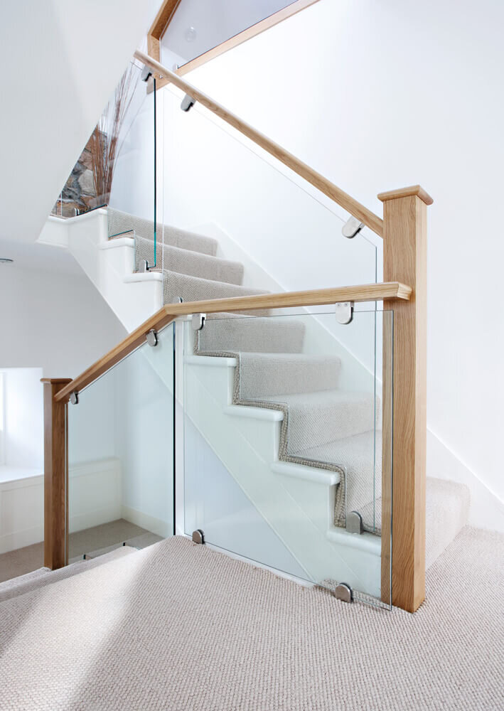 Glass stair railing - IMAGE: Neville Johnson