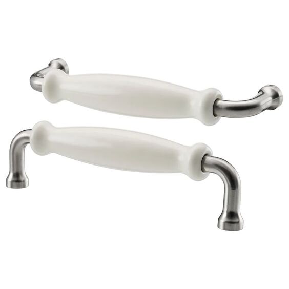 Ceramic kitchen handles, Ikea Hishult, pack of two, £8