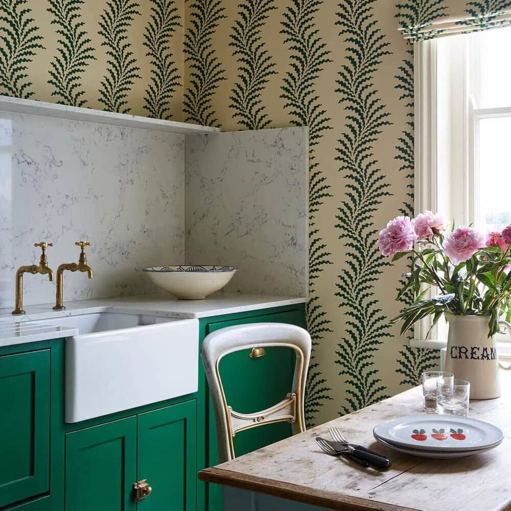 Kitchen wallpaper ideas and where to AVOID wallpapering   Fifi McGee