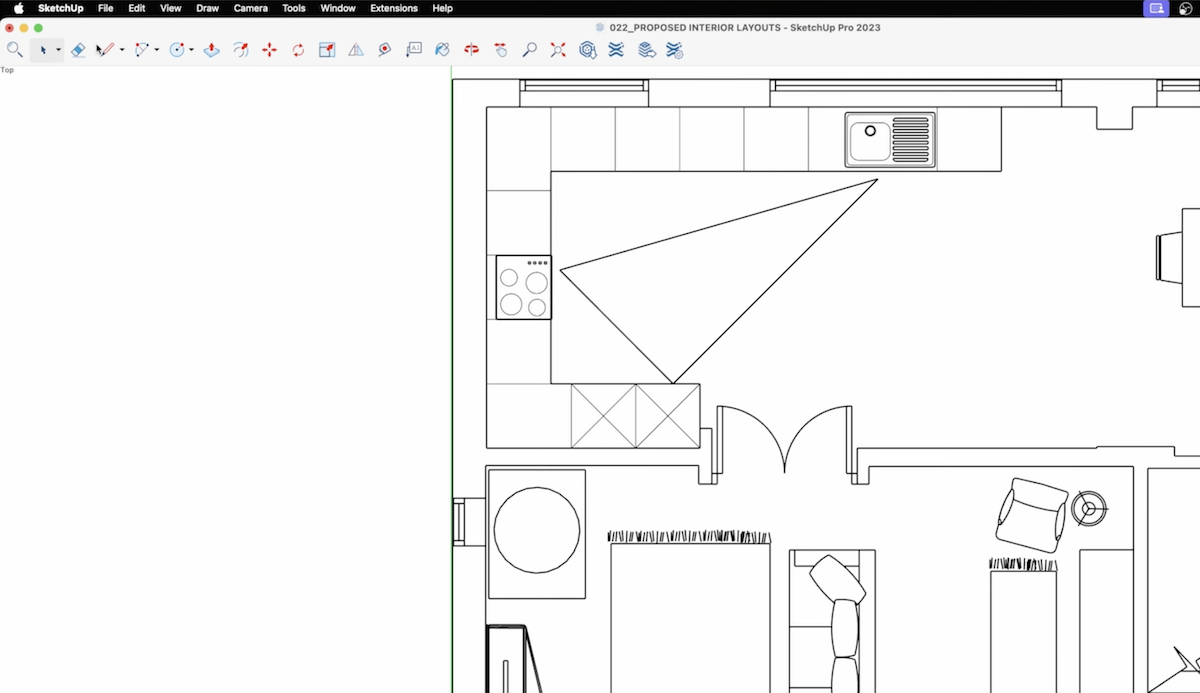 kitchen work triangle