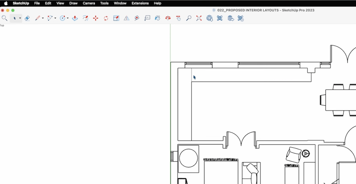 how to draw a kitchen layout