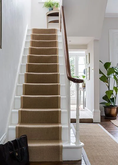 stair runner over carpet ideas