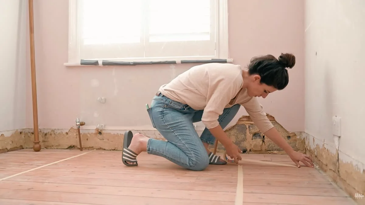 Measuring the layout on site