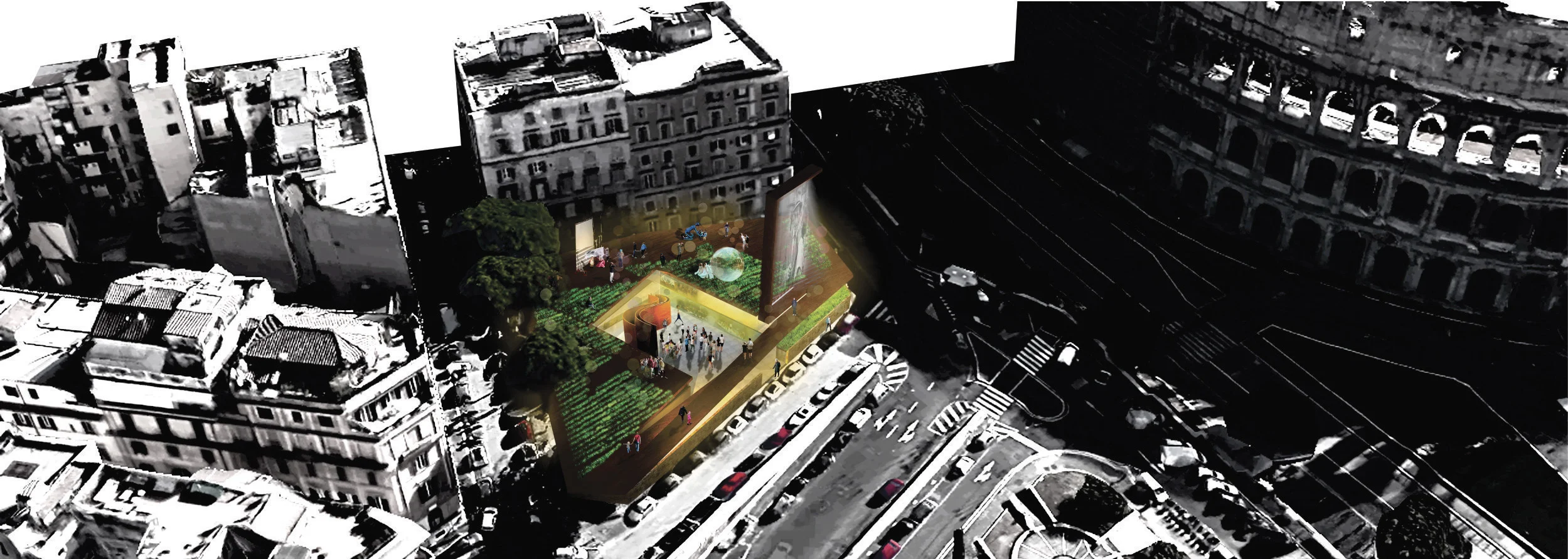  tipo: concurso abierto > organizador: StartforTalents > nombre:  Roma: Arquitectura y Cine &nbsp;> año:&nbsp;2015 > equipo: eha arquitectos asociados + A. Olivera + M. Bouzá >  Las bases del concurso proponen el diseño de un centro de