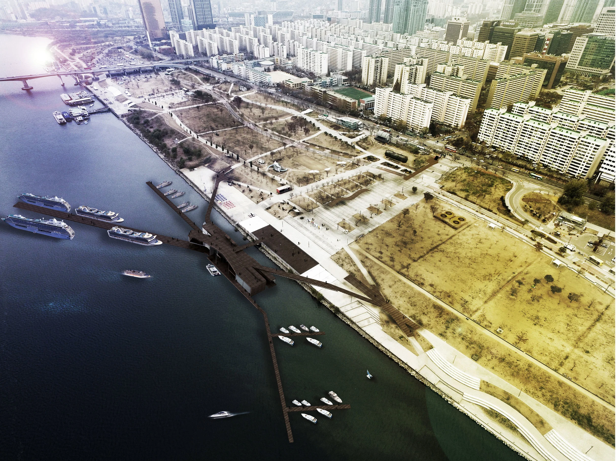  tipo: concurso abierto &gt; organizador: Seoul Metropolitan Goverment &gt; nombre:  Seoul Yeoui-naru Ferry terminal Design Competition &nbsp;&gt; año:&nbsp;2017 &gt; equipo: eha arquitectos asociados + colaboradores: A. Olivera, F. Rodríguez, R. Yan