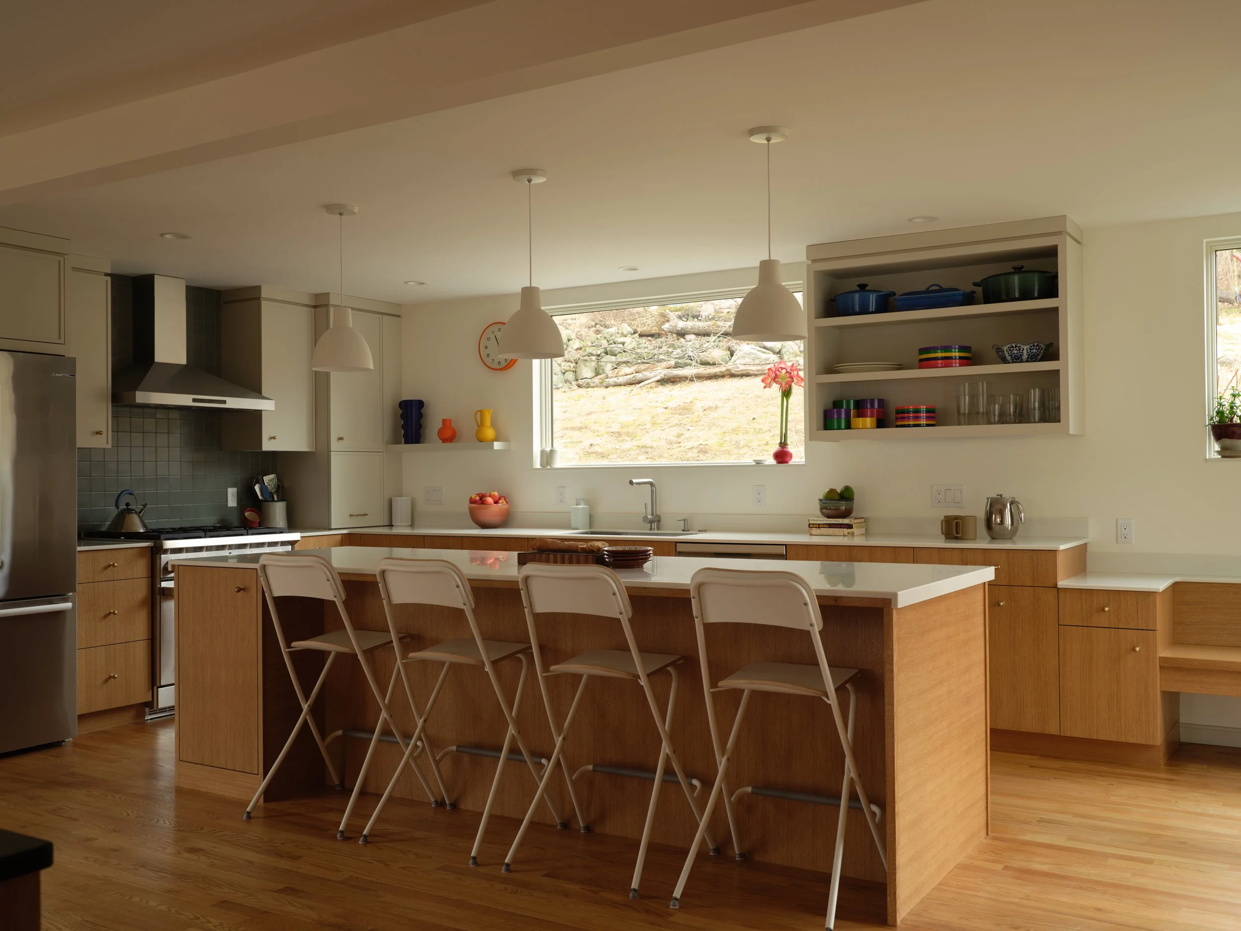 Contemporary Minimalist Kitchen Kitchen Remodel by Fine Point Cabinetry and Millwork LLC project photo