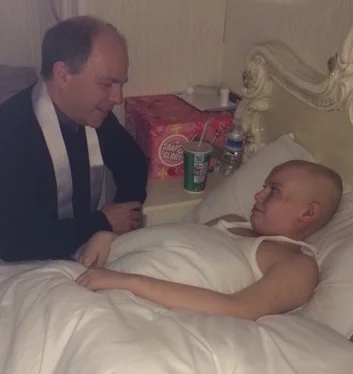 One of our chaplains supporting a traveller child suffering with cancer