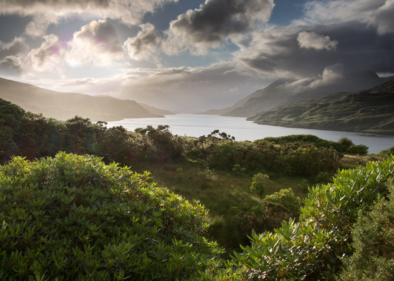 Killary Harbour from the side of the road. 