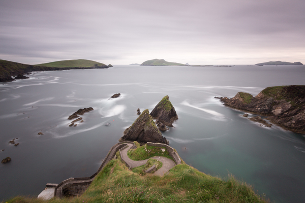 Dunquinn Pier, Shot using a 10 stop filter and a 3 stop grad, 4 minute exposure, F11, ISO100