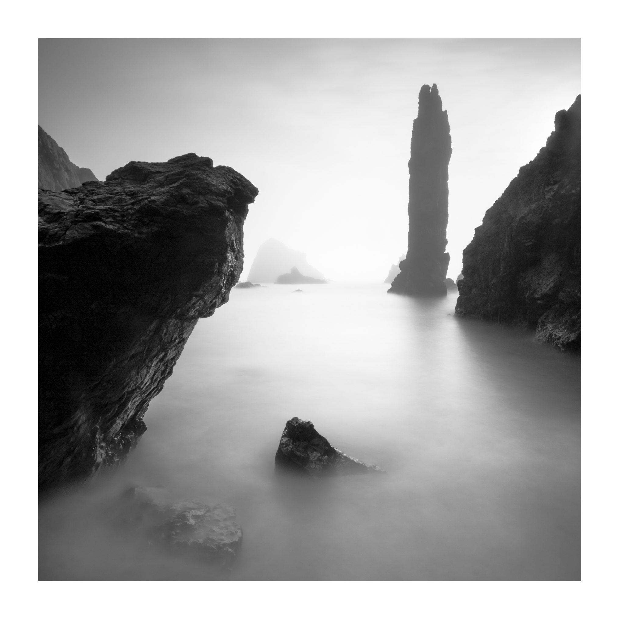 A sea fog rolled in one morning to give a more moody look to the place.