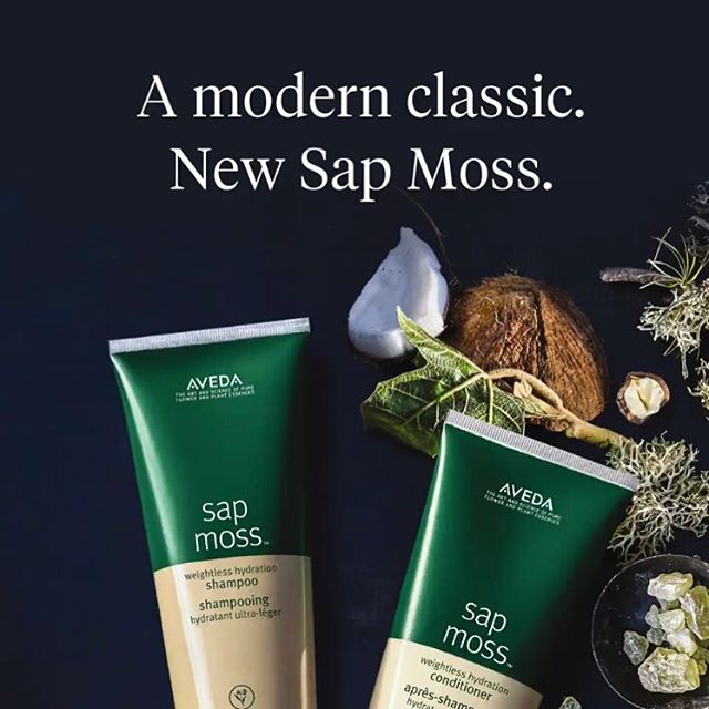 Surprise!!! Aveda&rsquo;s classic Sap Moss has returned with a modern formula! Hydrate without the weight with the NEW Sap Moss Weightless Hydration Shampoo and Conditioner. Available June 16th!
.
.
.
.
.
.
.
#orpheumsalon #aveda #sapmoss #styledbyav