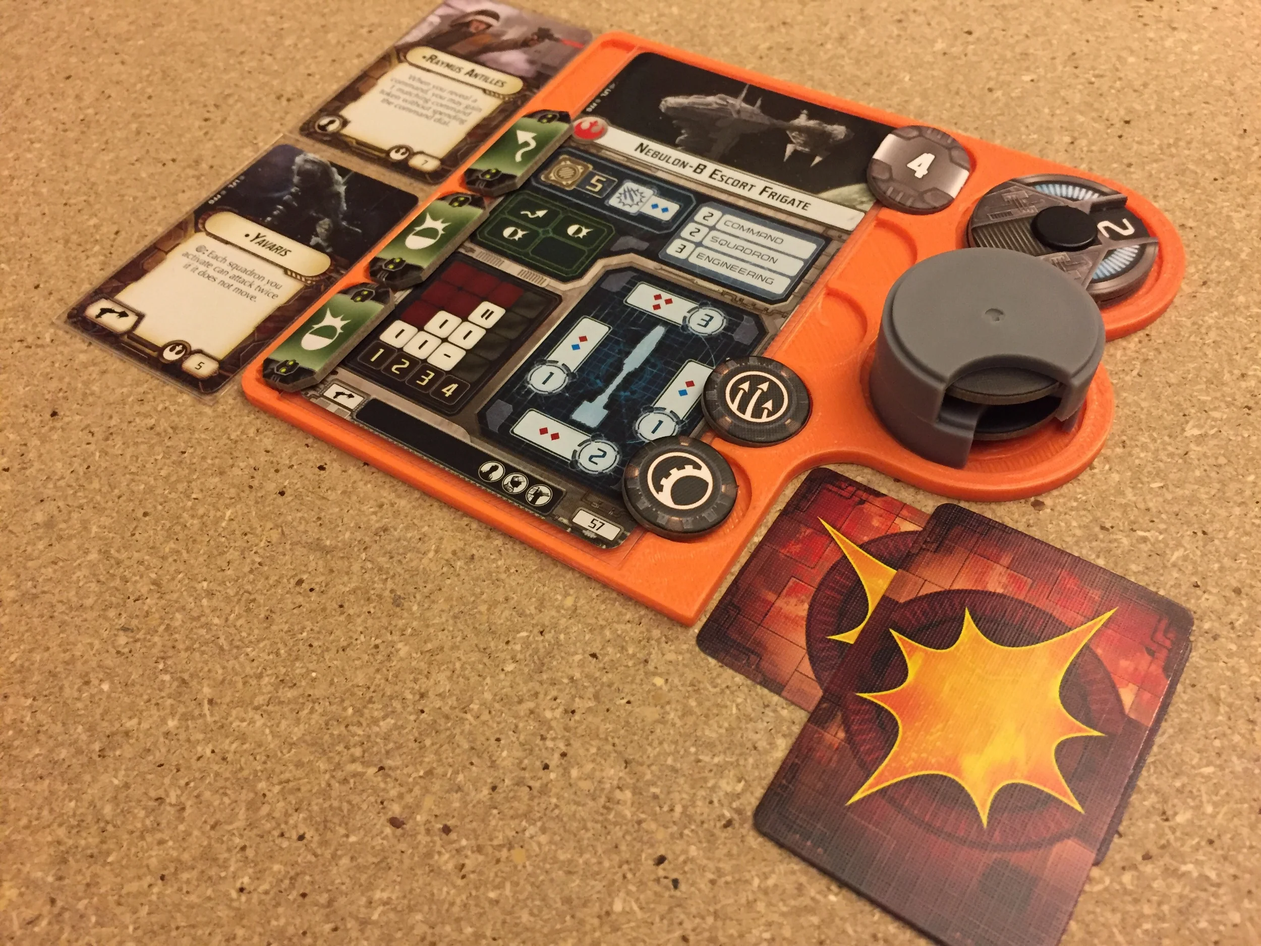 Set the upgrades to one side and the damage to the other