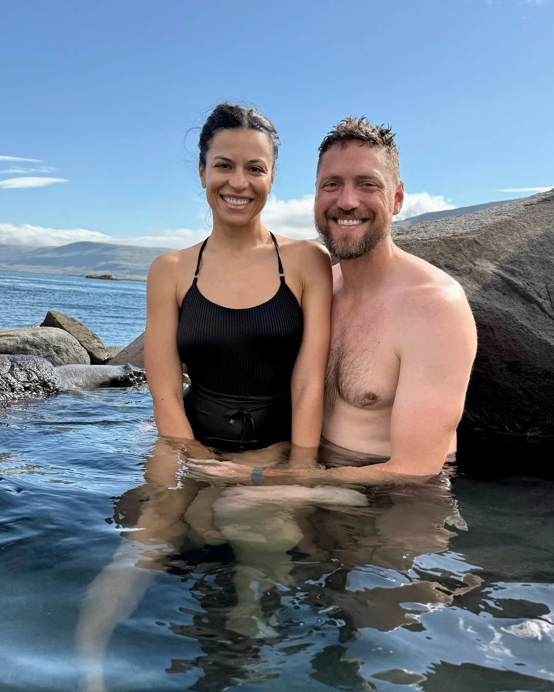 Hvammsvik Hot Springs had the most beautiful views 😍