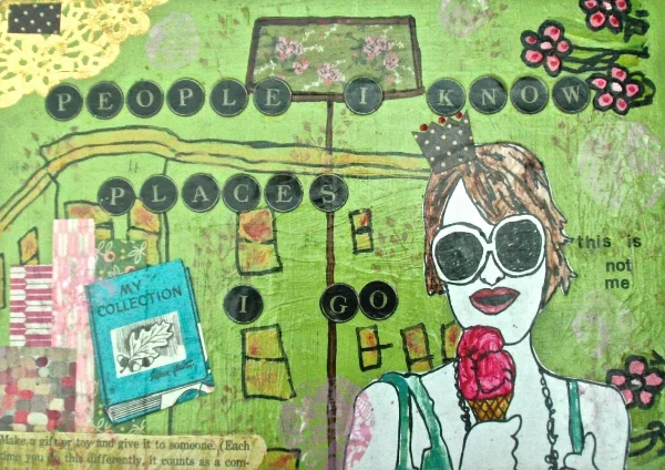 Personal work: mixed media on wood