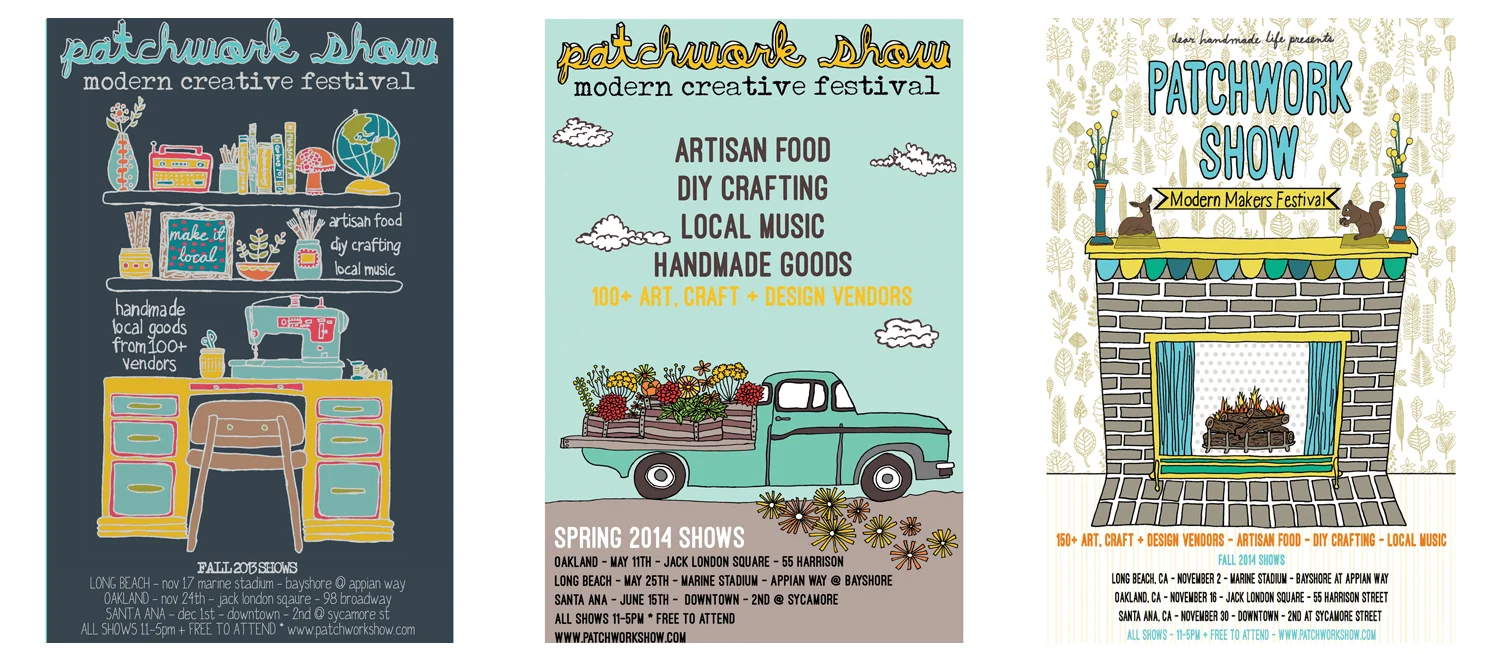 2 craft show event posters nicole stevenson studio.jpg