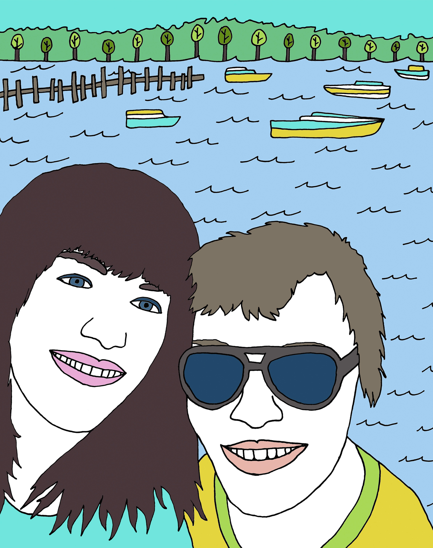 custom portrait illustration paige and parris nicole stevenson studio.jpg