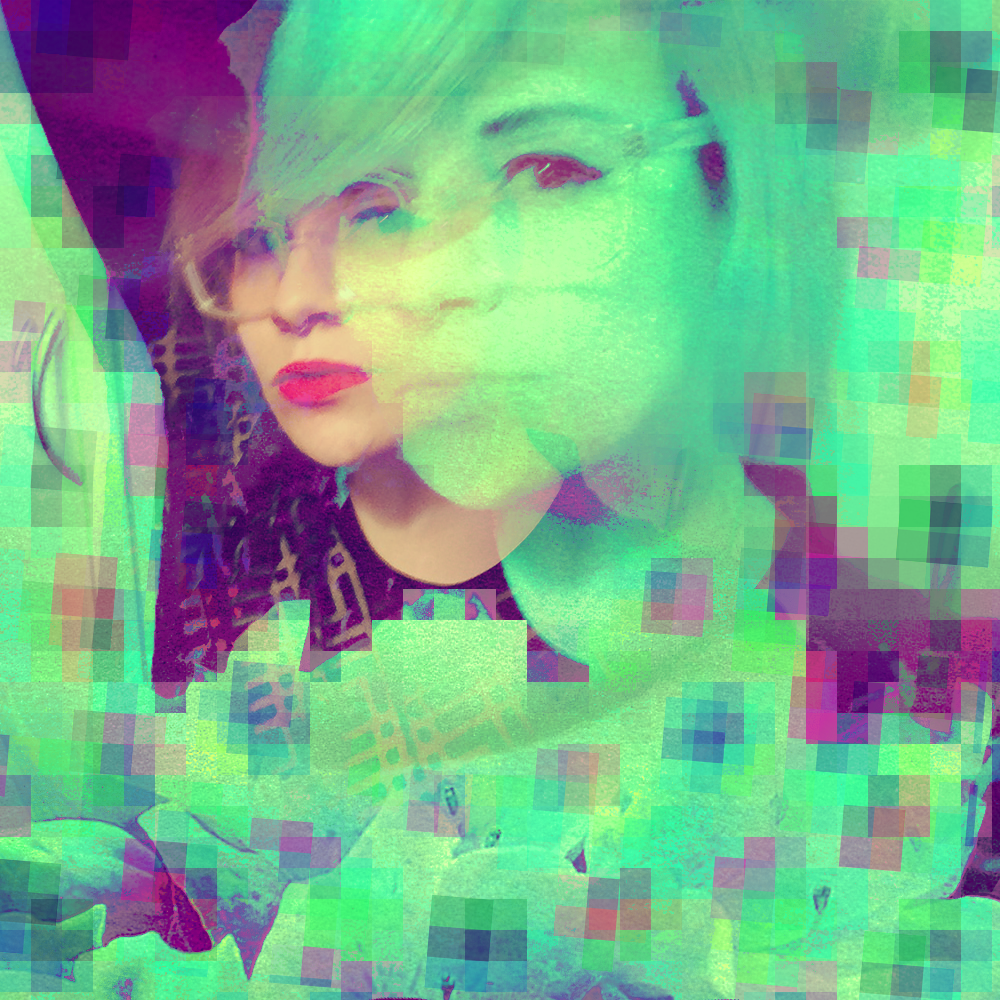 Faux Glitch Self Portrait