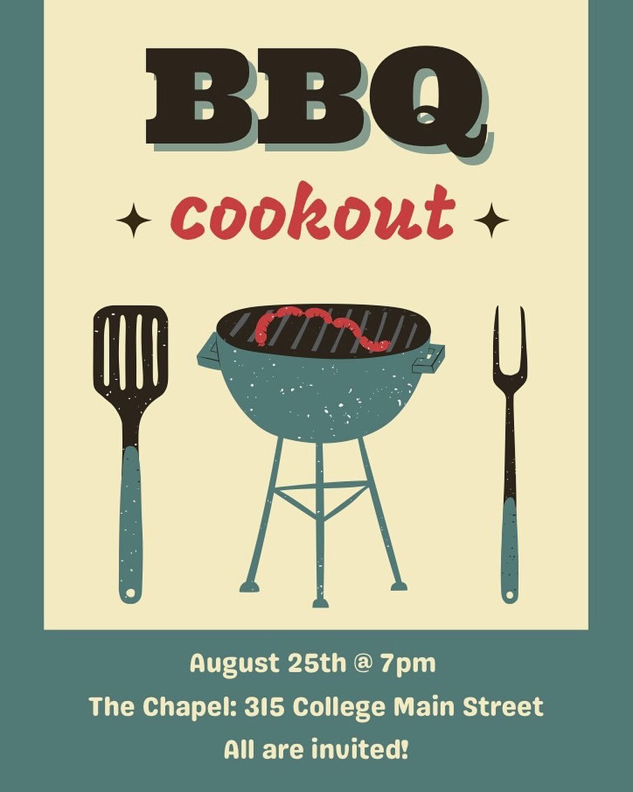Join us for BBQ on August 25th at 7pm to kickoff the year! It&rsquo;ll be a lot of fun with some great food, and don&rsquo;t forget to bring your friends and roommates! 
Hope to see you there!