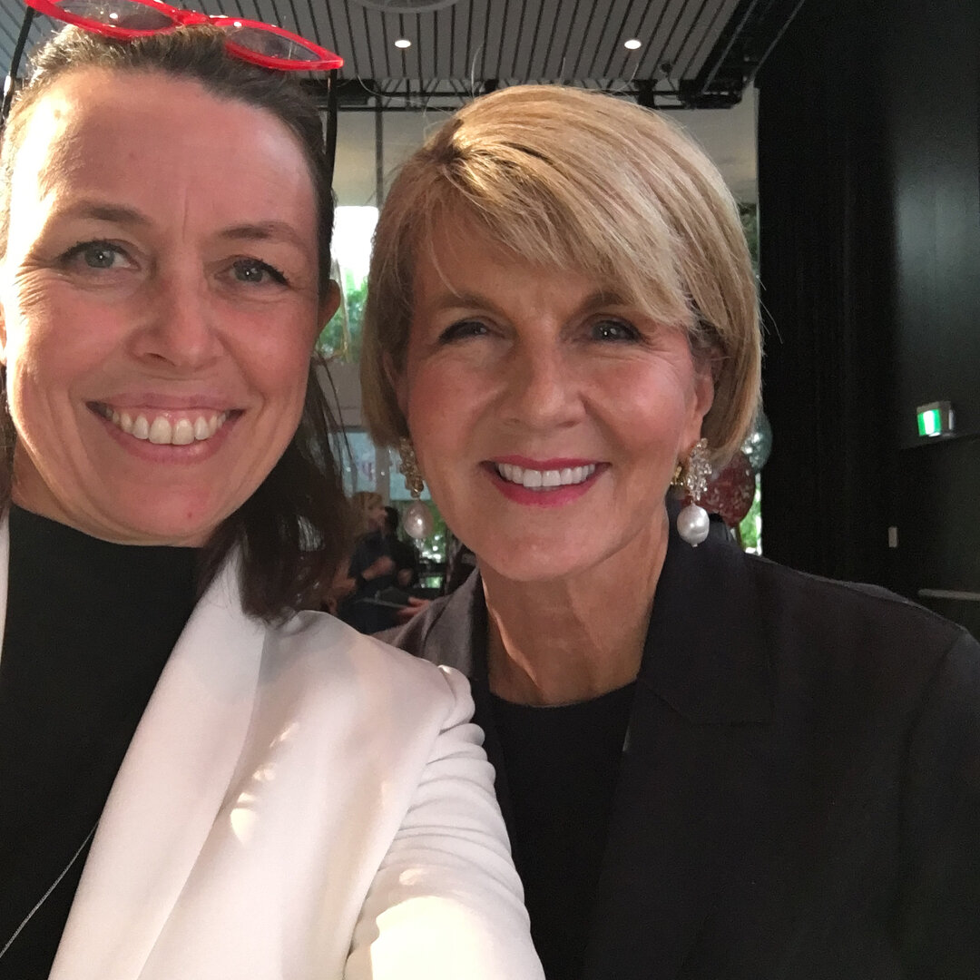 The incredibly articulate and talented Julie Bishop speaking today at the St George Foundation&rsquo;s inspire lunch raising money for Australian youth in desperate circumstances. An honour to share the room with incredibly smart generous and truly l