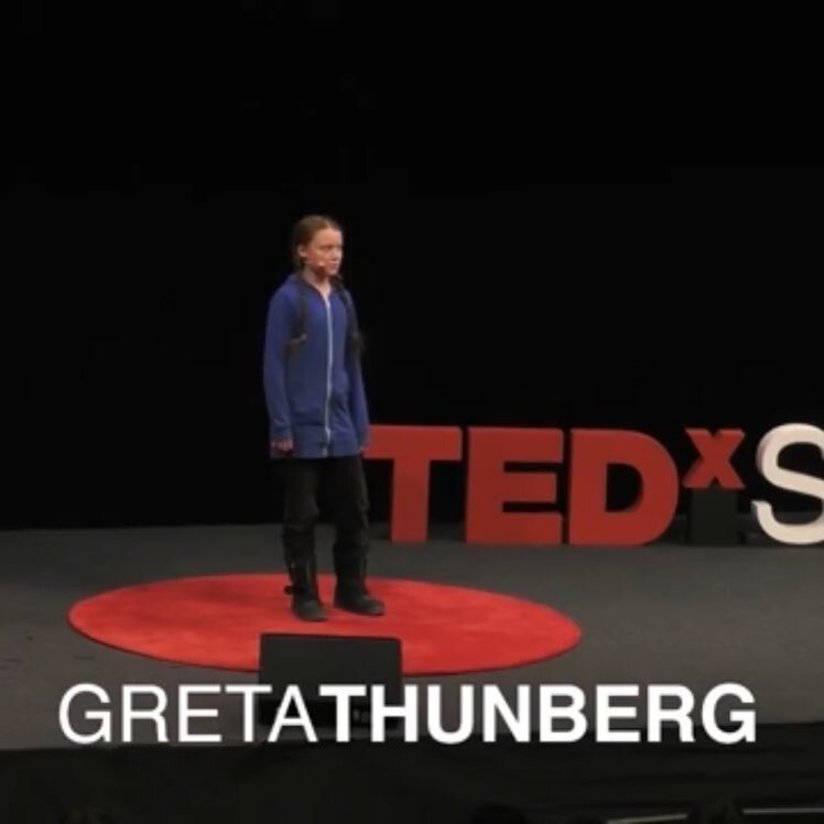 If you haven&rsquo;t already, please watch Greta Thunberg&rsquo;s TEDx speech on climate change. She is 15 and being considered for a Nobel peace prize. She is heart stoppingly articulate and unapologetic! 
https://youtu.be/EAmmUIEsN9A  #climatechang