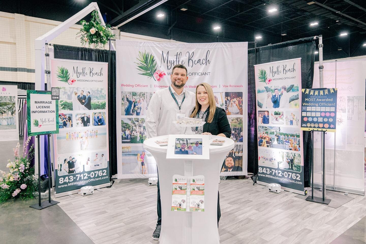 Still pumped from such an awesome wedding show @thegrandstrandbridalexpo this past week! Thank you to all of the couples, attendees, vendors and show production team for making this year&rsquo;s expo a huge success! Thank you @clubcaked for the tasty