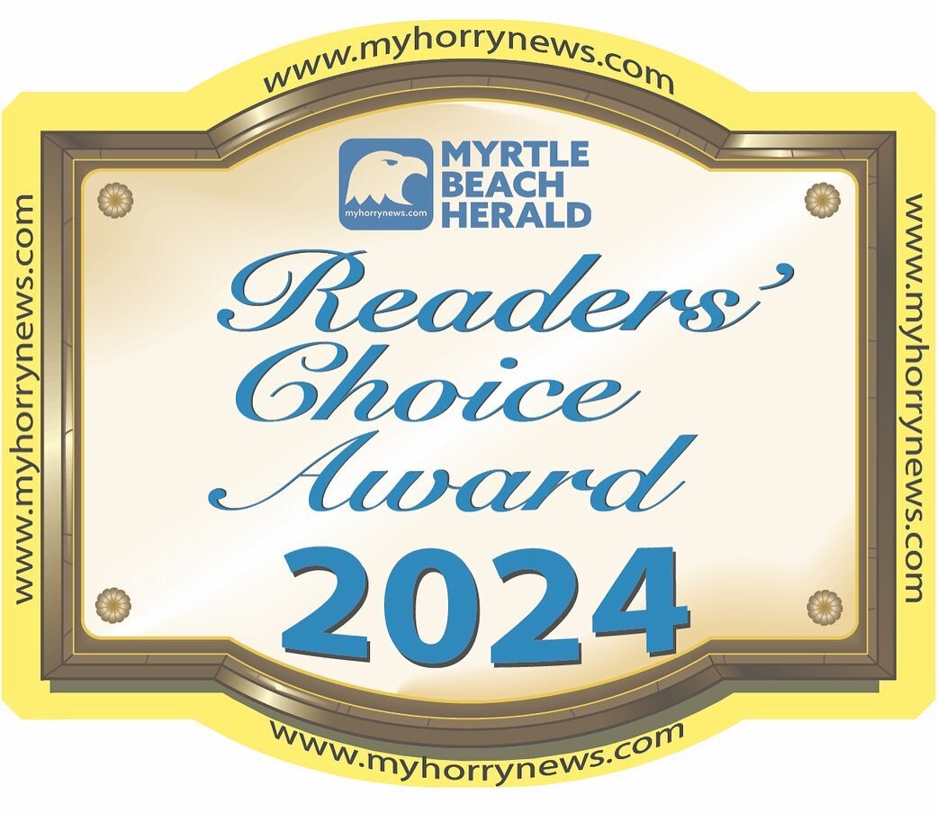 Wrapping up a busy week with another award! I am honored and humbled to be selected for the 2024 Reader&rsquo;s Choice Award by the Myrtle Beach Herald and @myhorrynews Thank you! 🙏😊🙏 #grateful 

#readerschoiceawards #myhorrynews #myrtlebeachheral