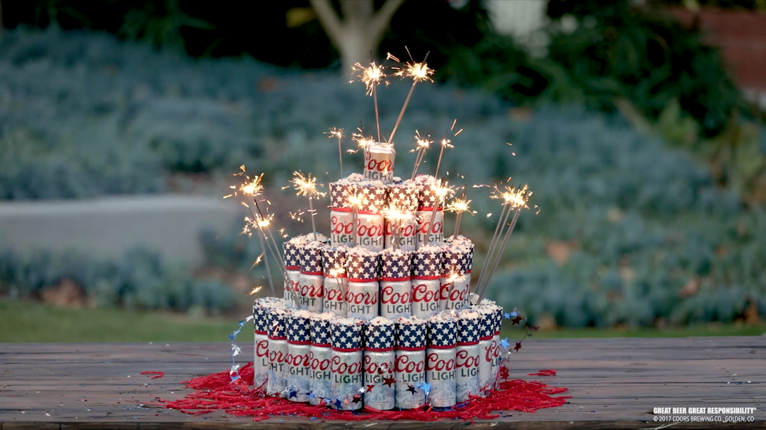 Coors Light, Social - Beer Cake 4th of July Design + Fabrication