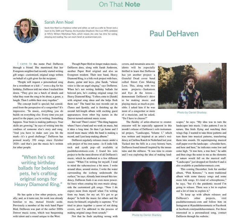 Printed in Serenity Magazine, October 2021.