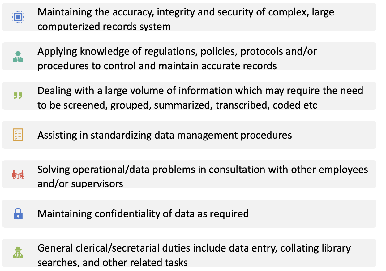 Figure no. 6: Responsibilities of data manager.