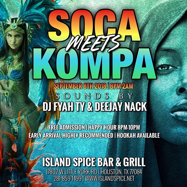 😎🔥🎧
@deejaynack x @fyahty 
9.8.18
Island Spice Bar &amp; Grill 
Soca Meets Kompa
#endlessalliance #deejaynack #endlessallianceteam