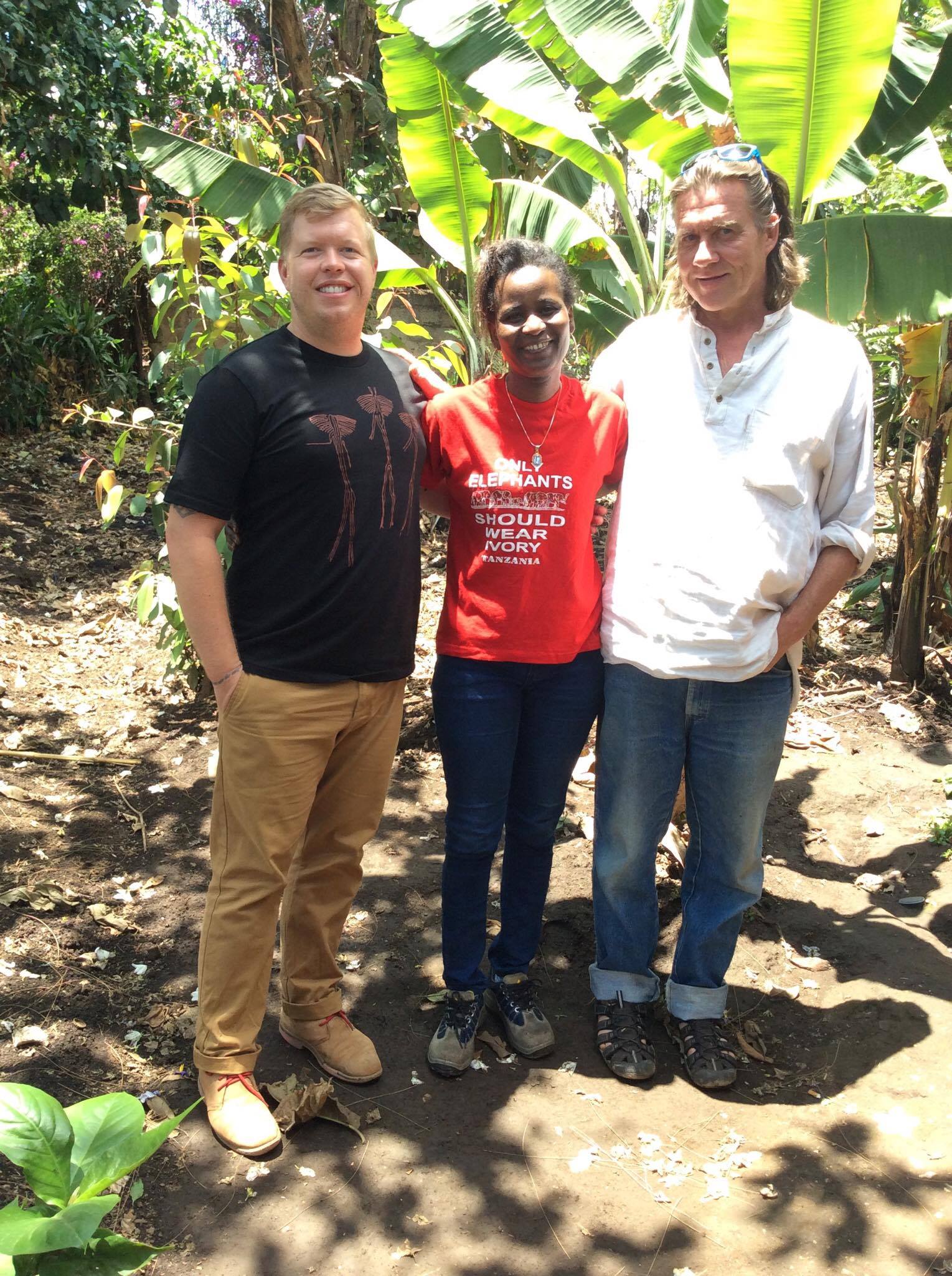 Seppo Hallavainio, Sarah Mollel, (residency host) and myself