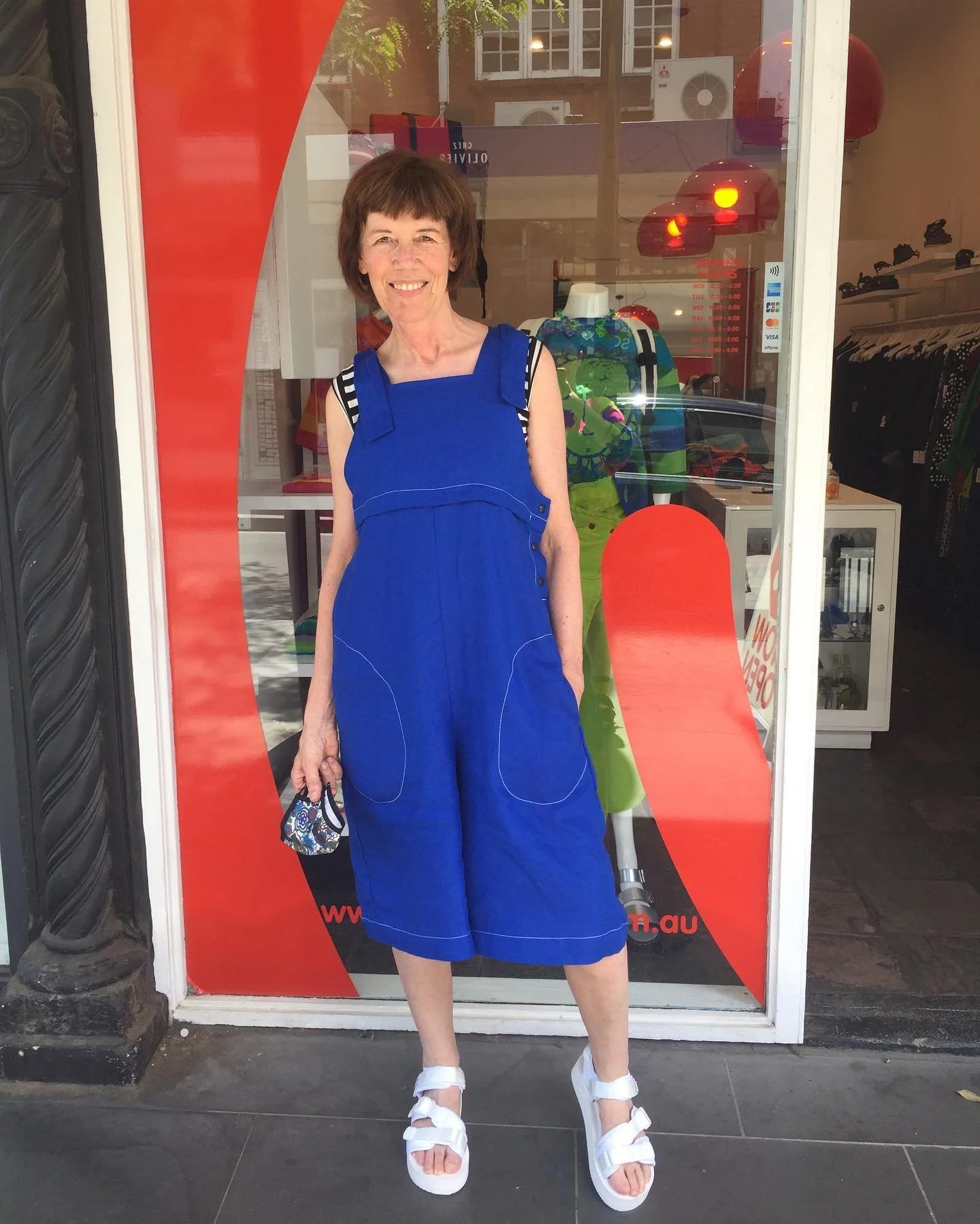 ROYAL BLUE SHORT OVERALL JUMPSUIT — FOOL
