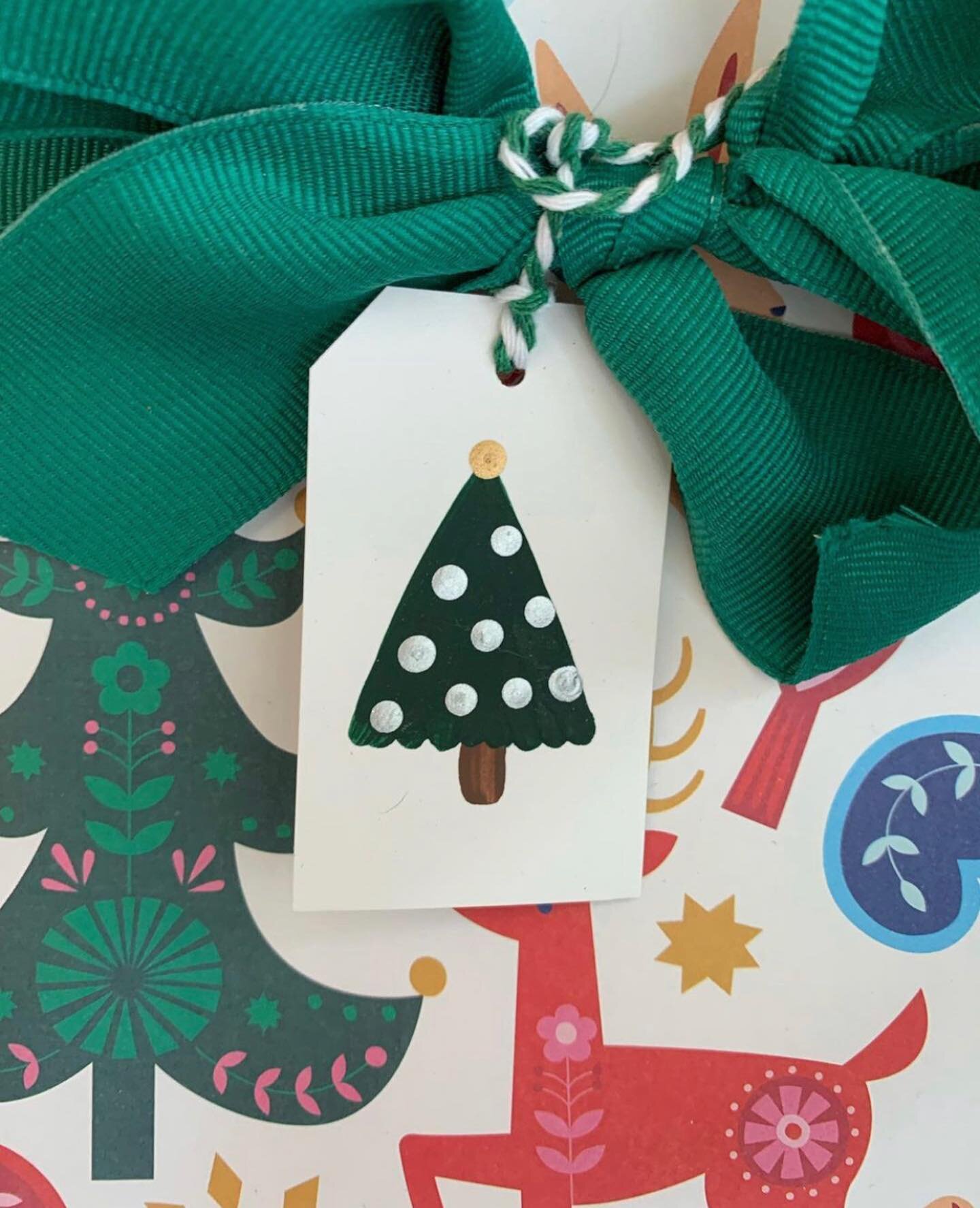 For this year&rsquo;s holiday pop up shop, we&rsquo;ll be launching new printed tag designs and will have a few of the hand-painted dot tags available.

Trees, ornaments, and snowflakes are now available by custom order only ($3 each). Please message