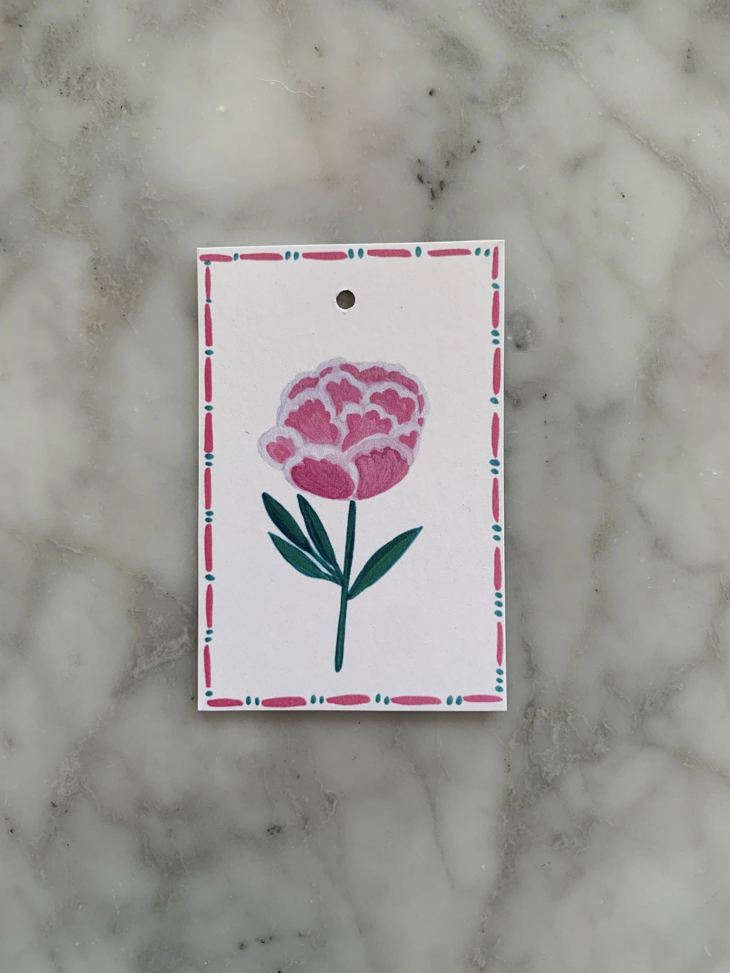 Peony gift tags
