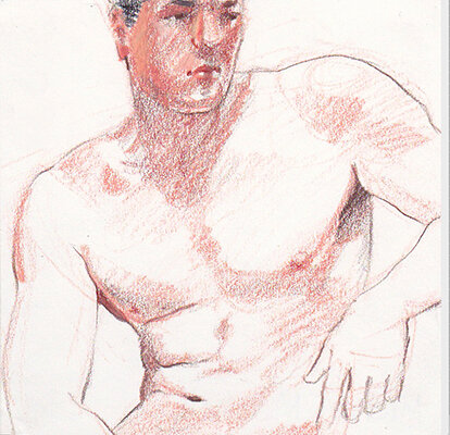 Figure Drawing of Torso and Head                                        