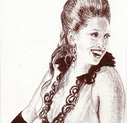 Portrait of smiling poet