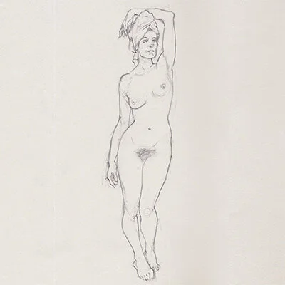 Life drawing of woman