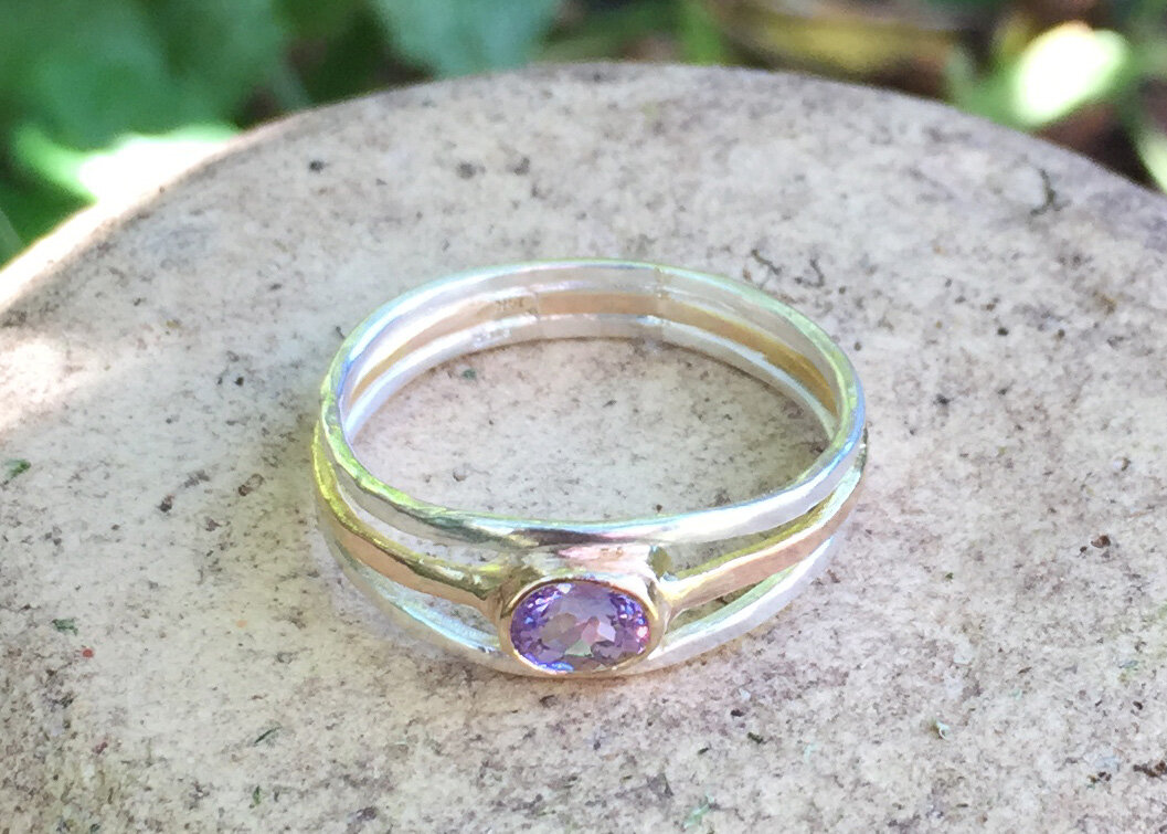 Lavender Sapphire Ring — J Bliss Studios