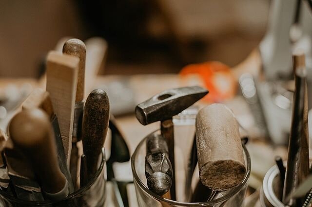 Tools of the trade. @blv_images 
#worktools #jewelrytools #metalsmithing #handmade #handcrafted #bespoke #custommade
#hammers #metalsmith #ethicalmetalsmiths