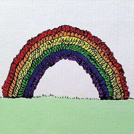 Happy Pride All. ❤️🧡💛💚💙💜🖤🤎 #jblissstudios #rainbow #pride #rainbowillustration #rainbowcard #woodstock #woodstockny #catskills